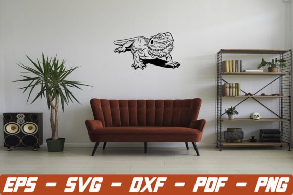 Bearded Dragon SVG Graphic Design for Blogs and Crafts