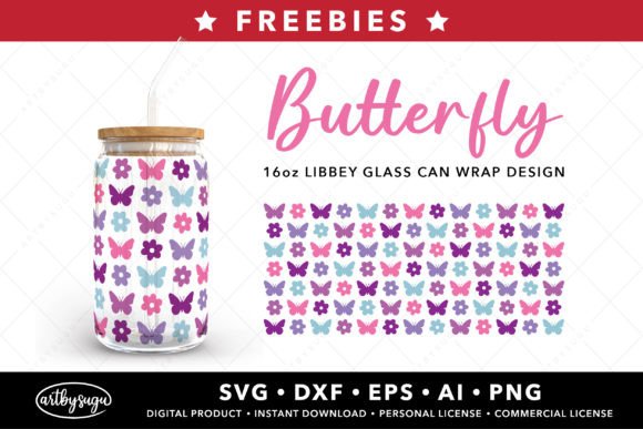 Butterfly Libbey Can Wrap SVG Freebies: A Designer’s Perspective