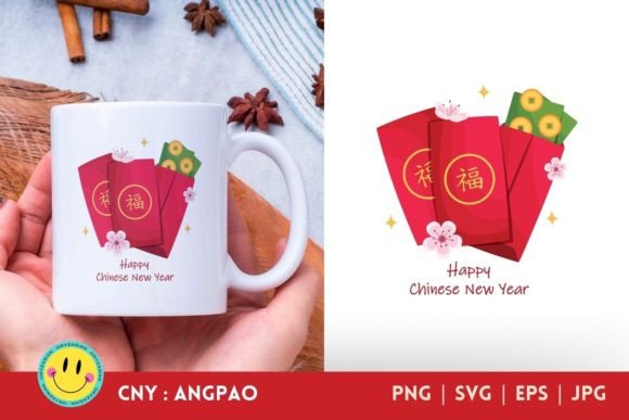 Chinese Angpao Illustration: A Cultural Embroidery Design for Real Projects