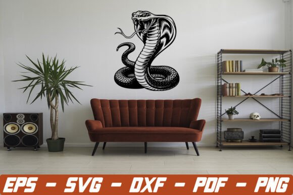 Cobra Snake SVG: A Bold Graphic Design Asset for Bloggers and Content Creators
