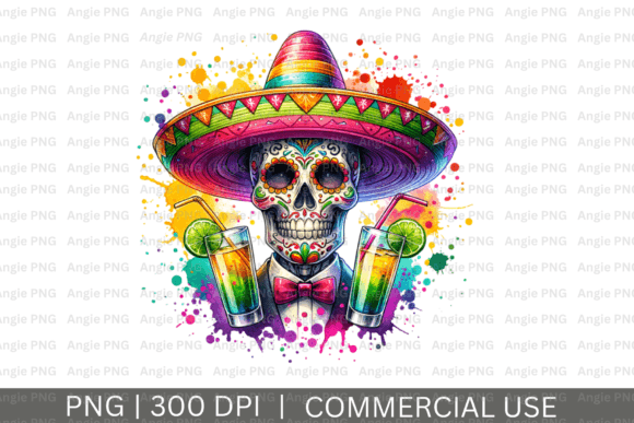 Day of the Dead Sugar Skull Clipart for Crafts and Graphics