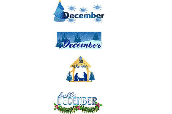 Free December Set of 4: A Brand Designer’s Take on This Graphic Design Freebie