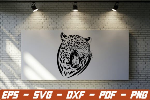 Leopard Head SVG PNG: A Versatile Graphic for Crafts and Designers