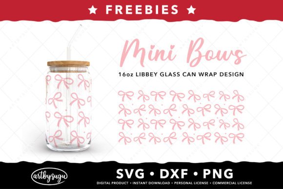 Mini Bows Libbey Can Glass Wrap Freebies Review