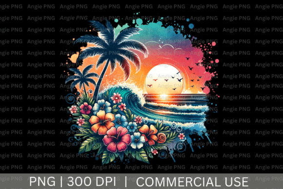 Reviewing the Summer Tropical Beach Sunset PNG Clipart for Real Projects