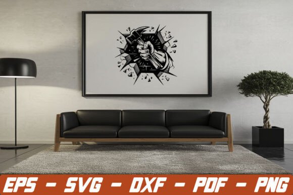 Smash Punch Carpenter SVG: A Versatile Graphic Design Asset for Crafts and Content Creators
