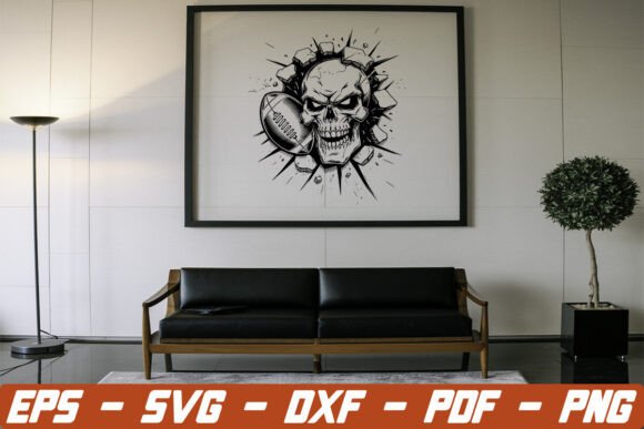 Smashing Wall Football SVG Halloween Graphic for Creative Publishing