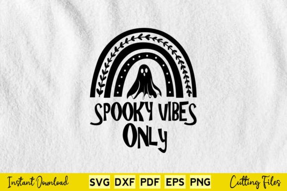 Spooky Vibes Halloween Graphics for Crafts and Local Business Branding