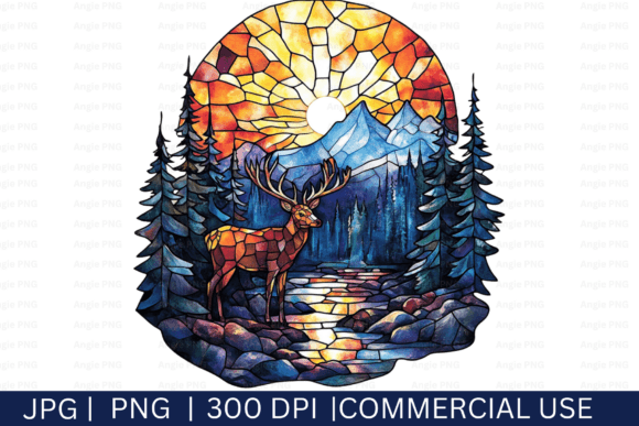 Stained Glass Deer PNG Clipart: A Designer’s Real-World Test