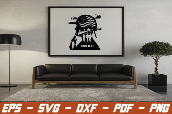 US Soldier Scene SVG: A Bold Graphic for Crafts and Local Branding