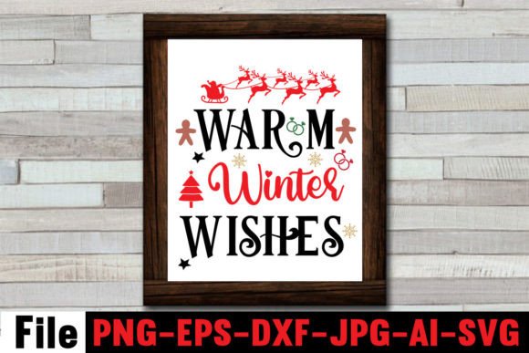 Warm Winter Wishes SVG Cut File: A Graphic Design Asset for Cozy Website and Editorial Projects
